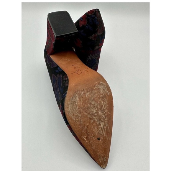 Marc Fisher LTD Zala Floral Jacquard Pointy Toe Block Heel Pump Size 7 - Picture 4 of 4
